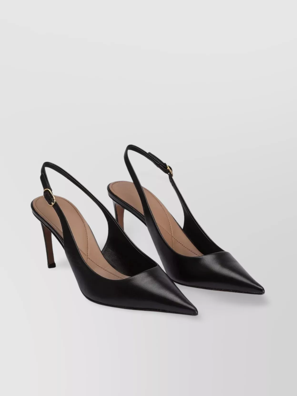 Dolce & Gabbana Pointed Toe Buckle Detail Stiletto Heels