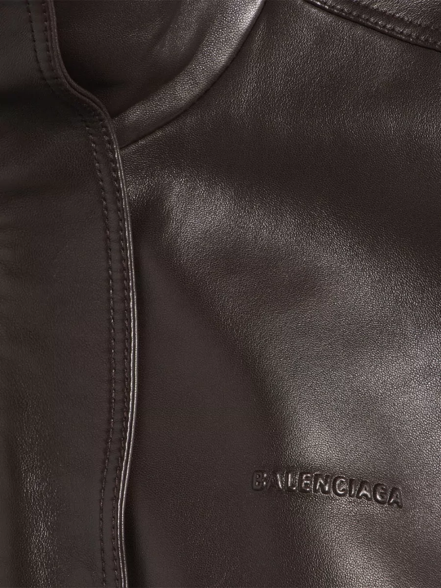 Balenciaga Lamb Leather Sleeveless Blouson