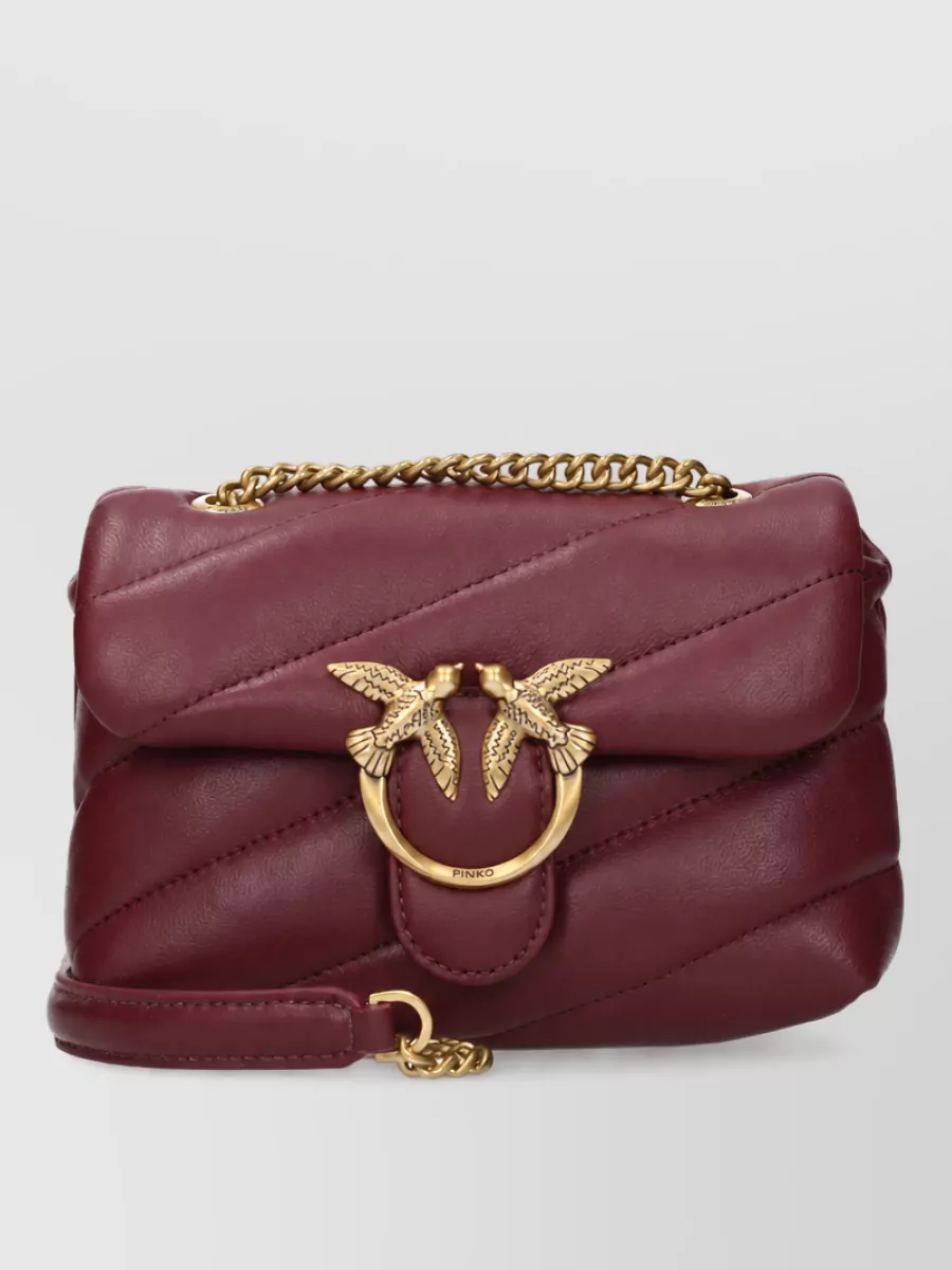 Pinko love bag leather clutch bag