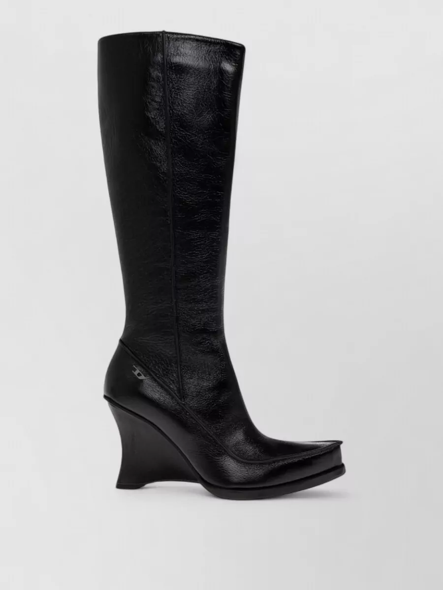 Diesel leather ankle boots