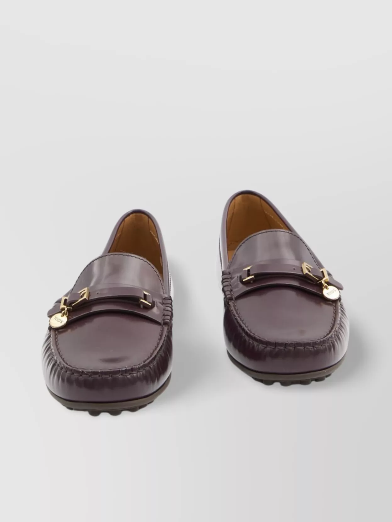 Tod's Loafers Urban Brushed Leather Buckle Detail