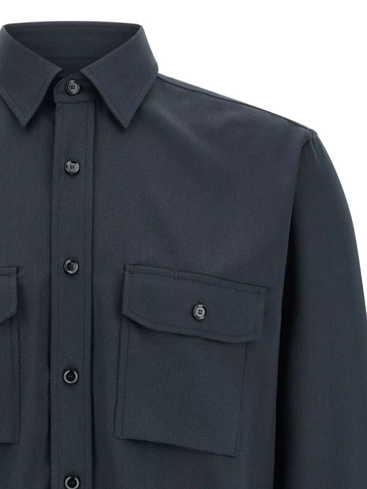 Brioni Utility Shirt With Buttoned Cuffs And Pockets