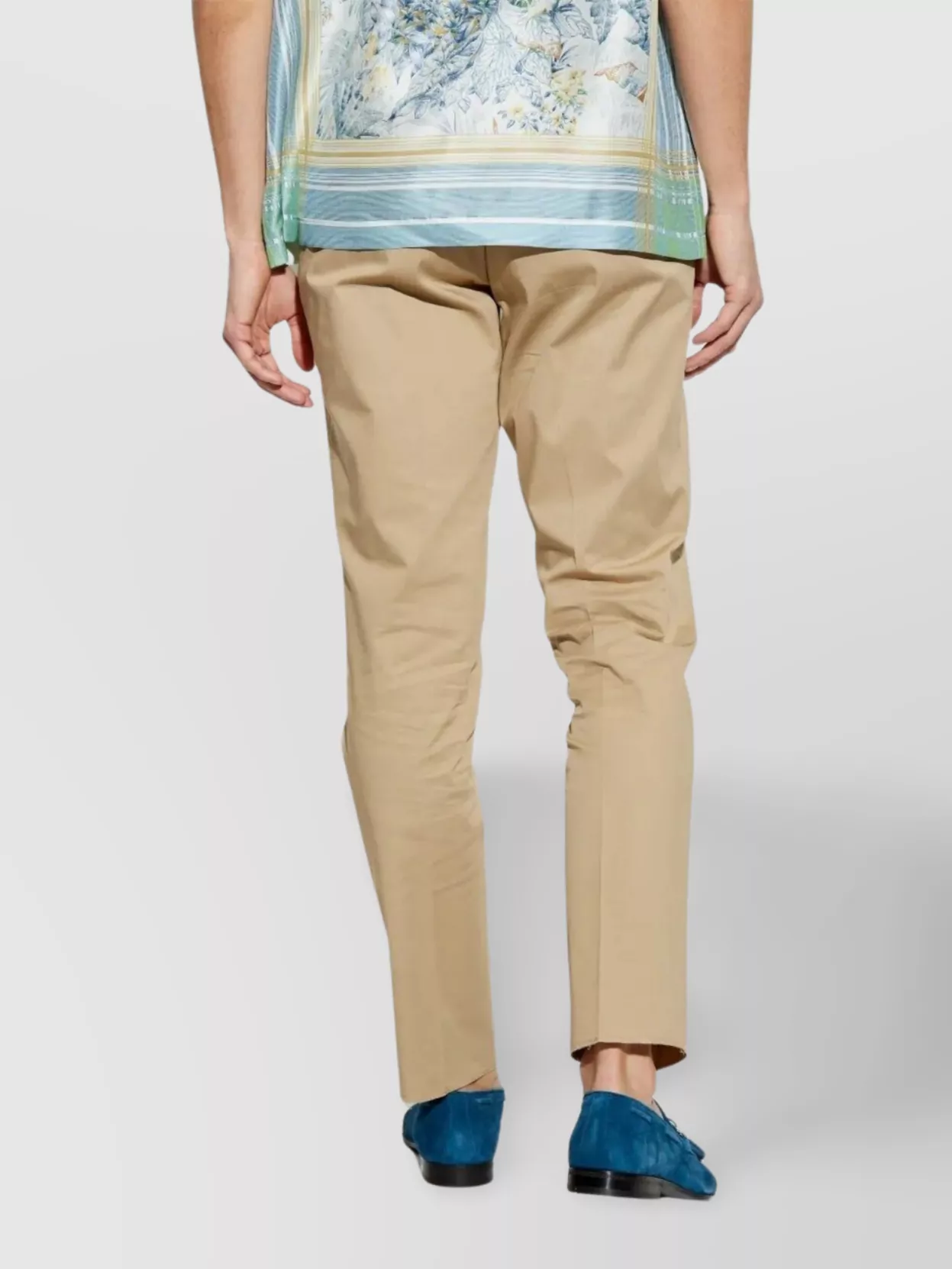 Etro Carrot Leg Trousers W Zipped Pockets