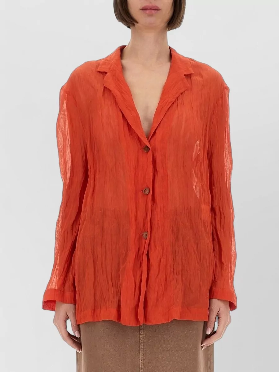 Alysi Wrinkled Shirt Jacket
