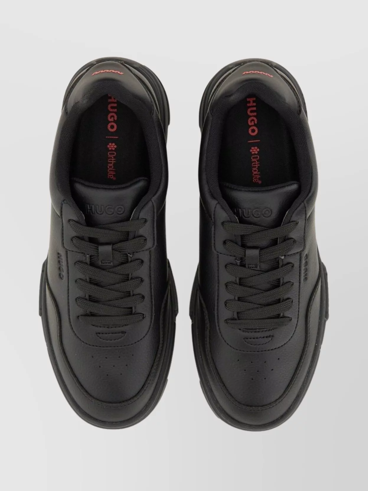 Hugo Round Toe Rubber Sole Sneakers