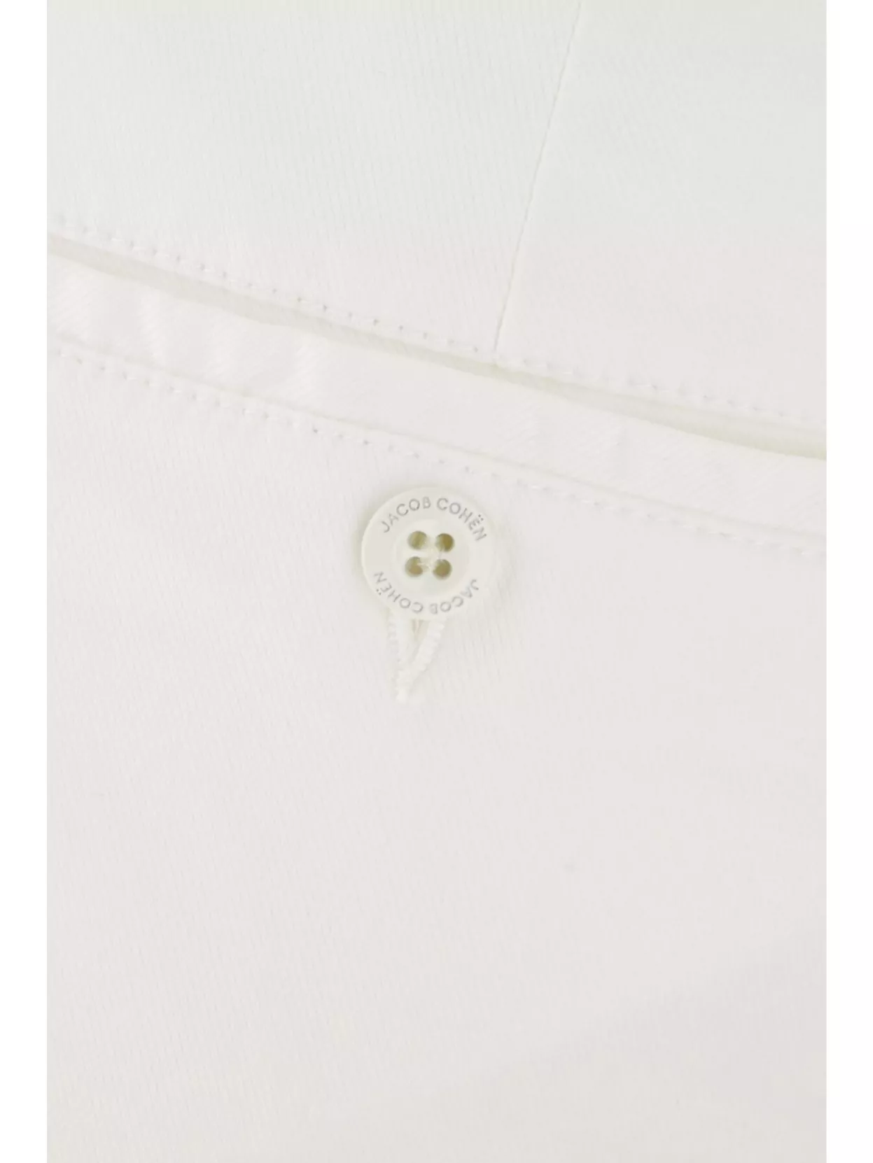 Jacob Cohen Denim Trousers With Back Pockets And Belt Loops In White