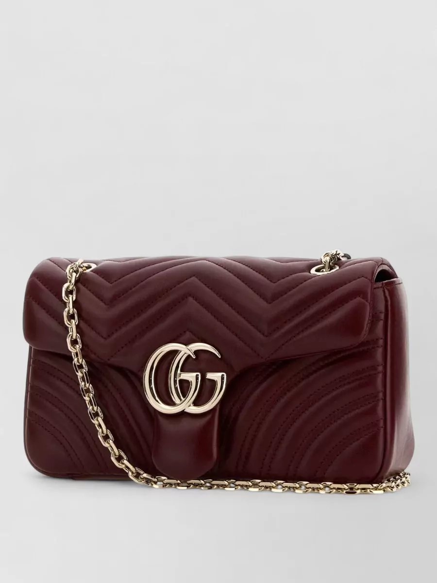 Gucci Gg Marmont Medium Nappa Leather Shoulder Bag