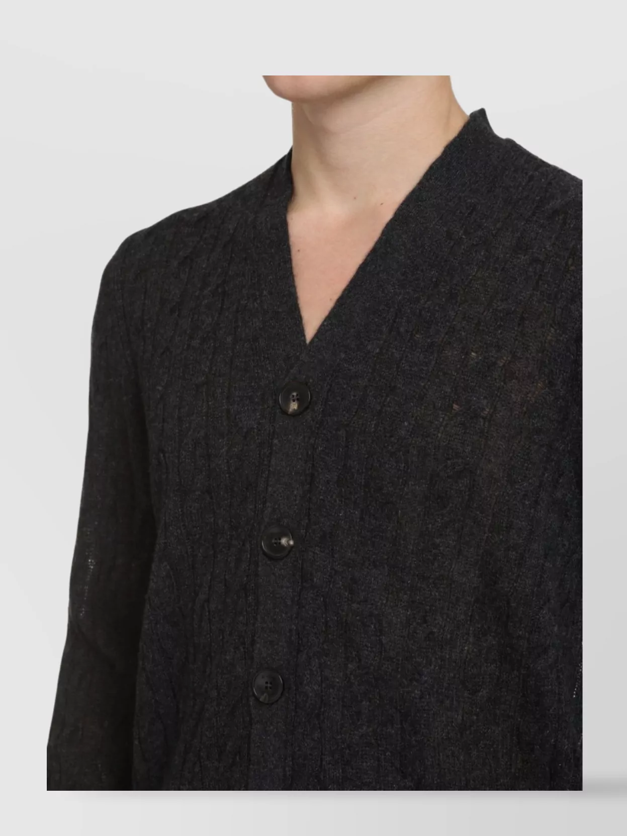 Etro Cable Knit Cashmere Cardigan