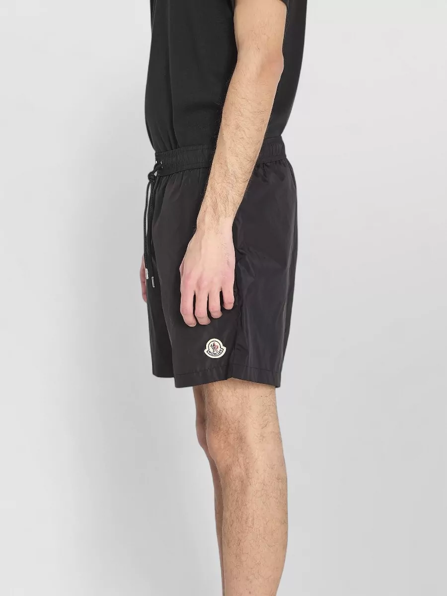 Moncler Logo Patch Swim Shorts