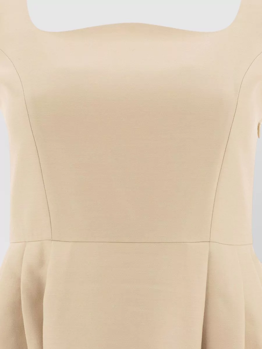 Sandbeige Silk Maxi Dress