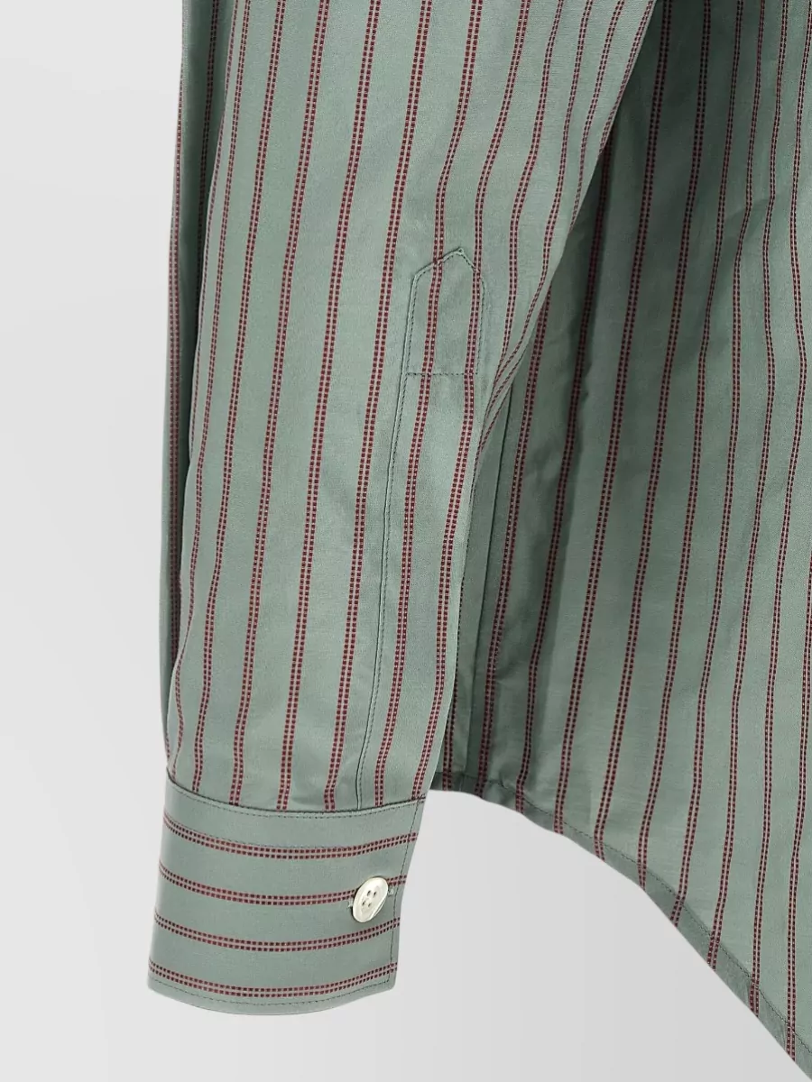 Namacheko Striped Cotton Long-Sleeve Shirt