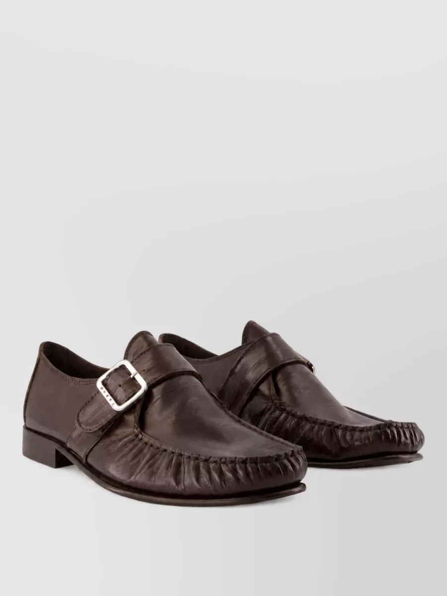 Marni leather monk shoes