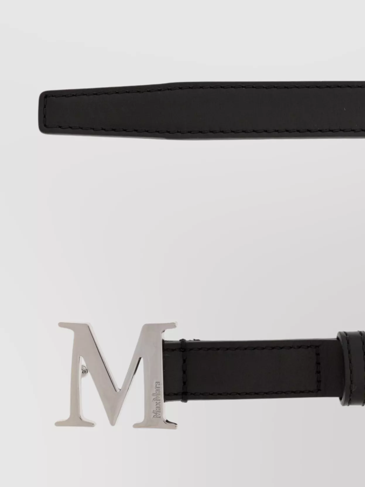 Max Mara Adjustable Length Smooth Finish Metallic Buckle