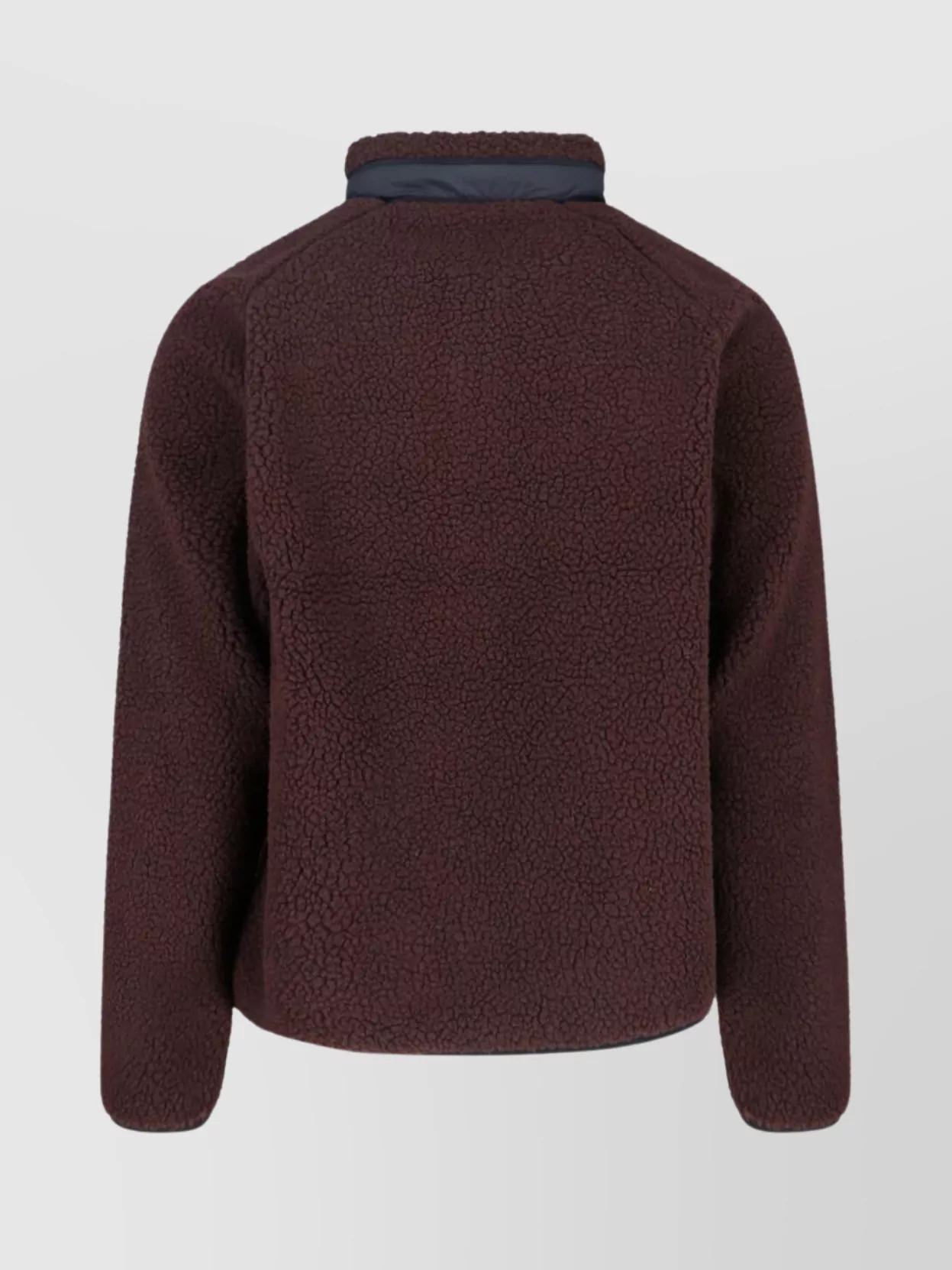 Carhartt Fleece Jacket With High Collar And Pockets In Brown