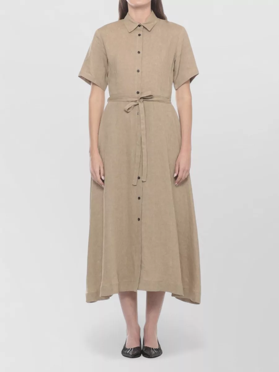 Antonelli Firenze Linen Shirt Midi Dress