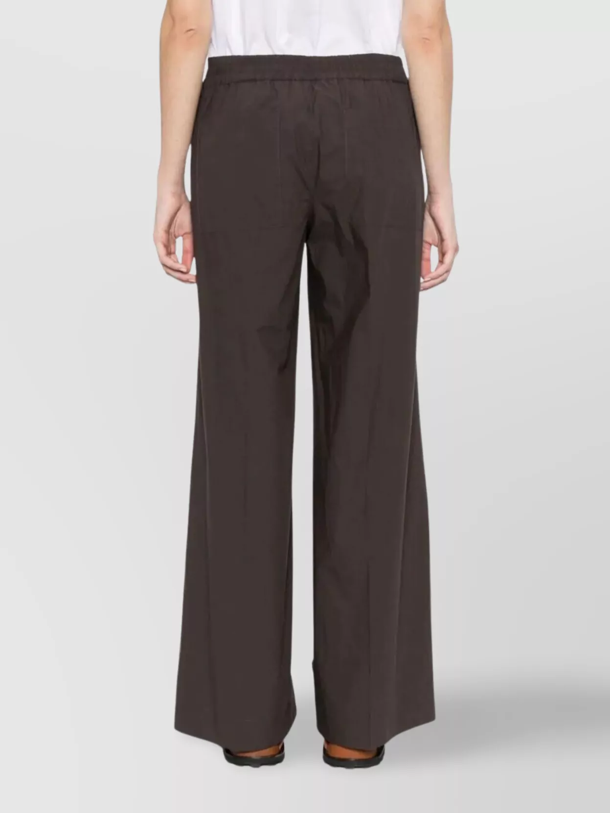 Parosh Wide-Leg Trousers Elastic Waistband