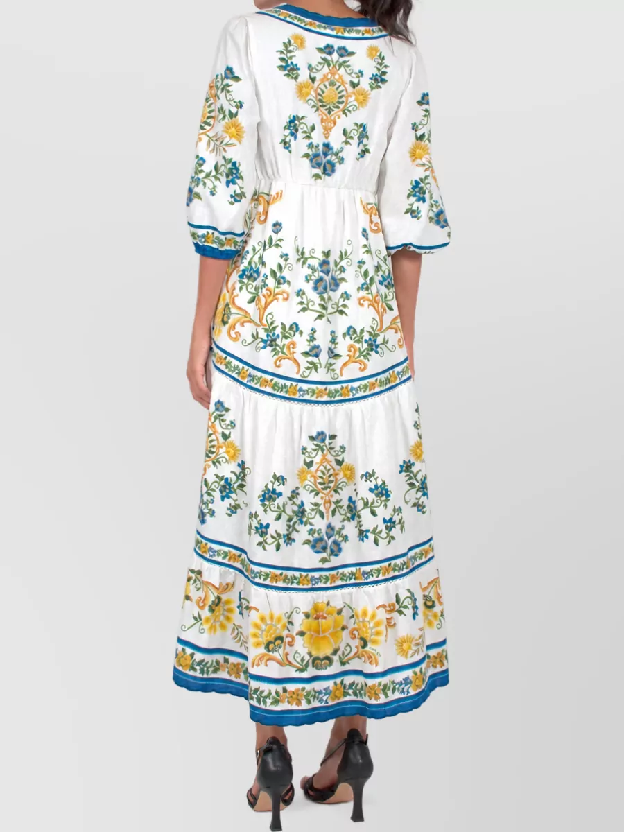 Farm Rio Linen Blend Beach Dress