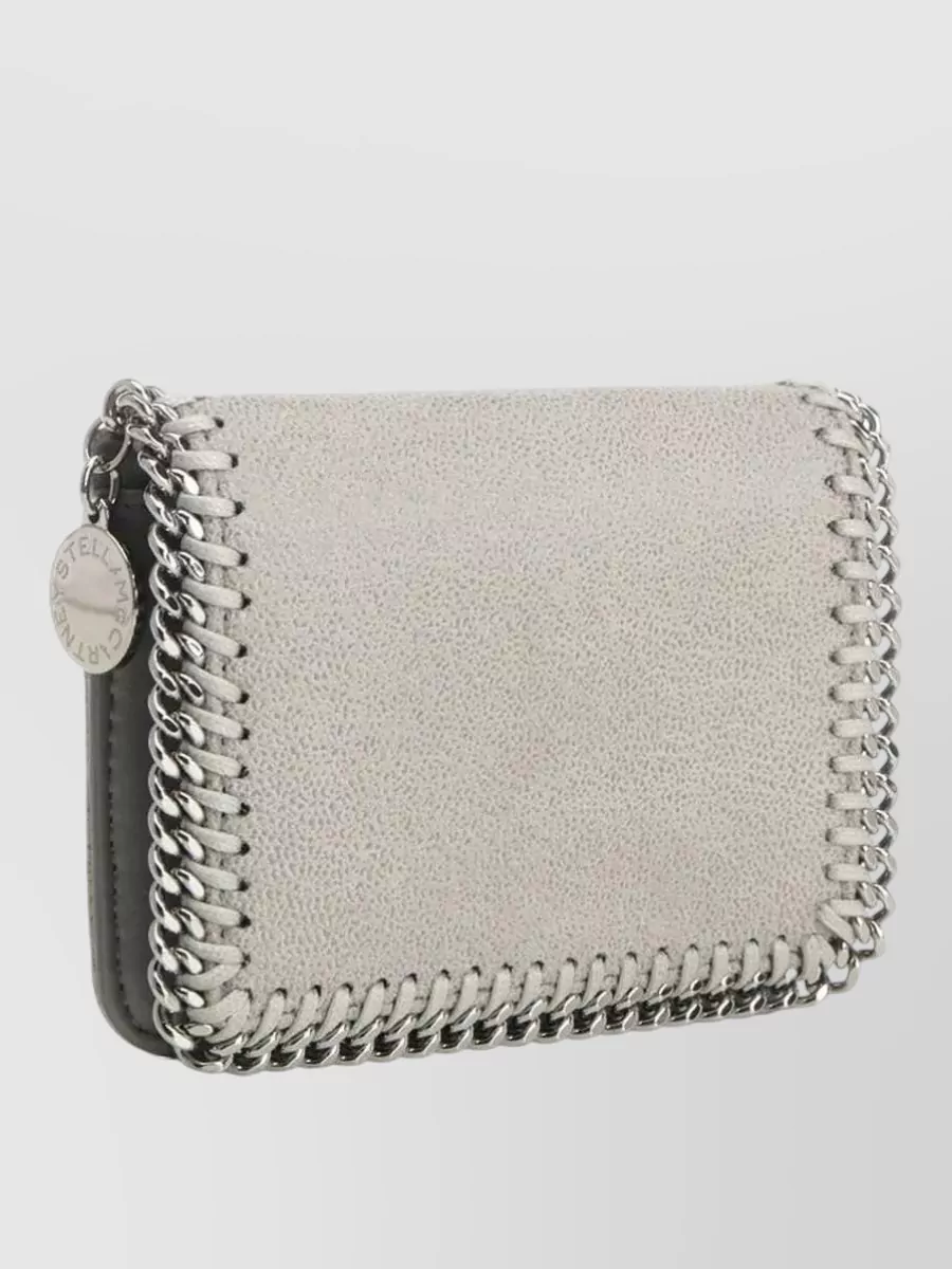 Stella Mccartney Faux Leather Chain Bifold Wallet
