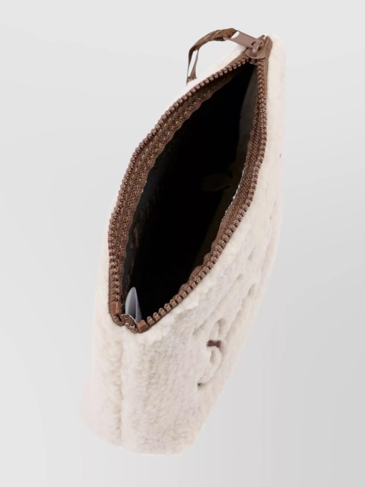 Mc2 Saint Barth Shearling Clutch Bag Carry Loop