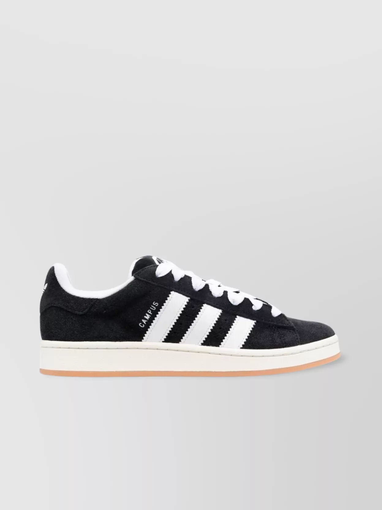 Adidas Originals Low-top Round Toe Sneaker With Flat Rubber Sole In White
