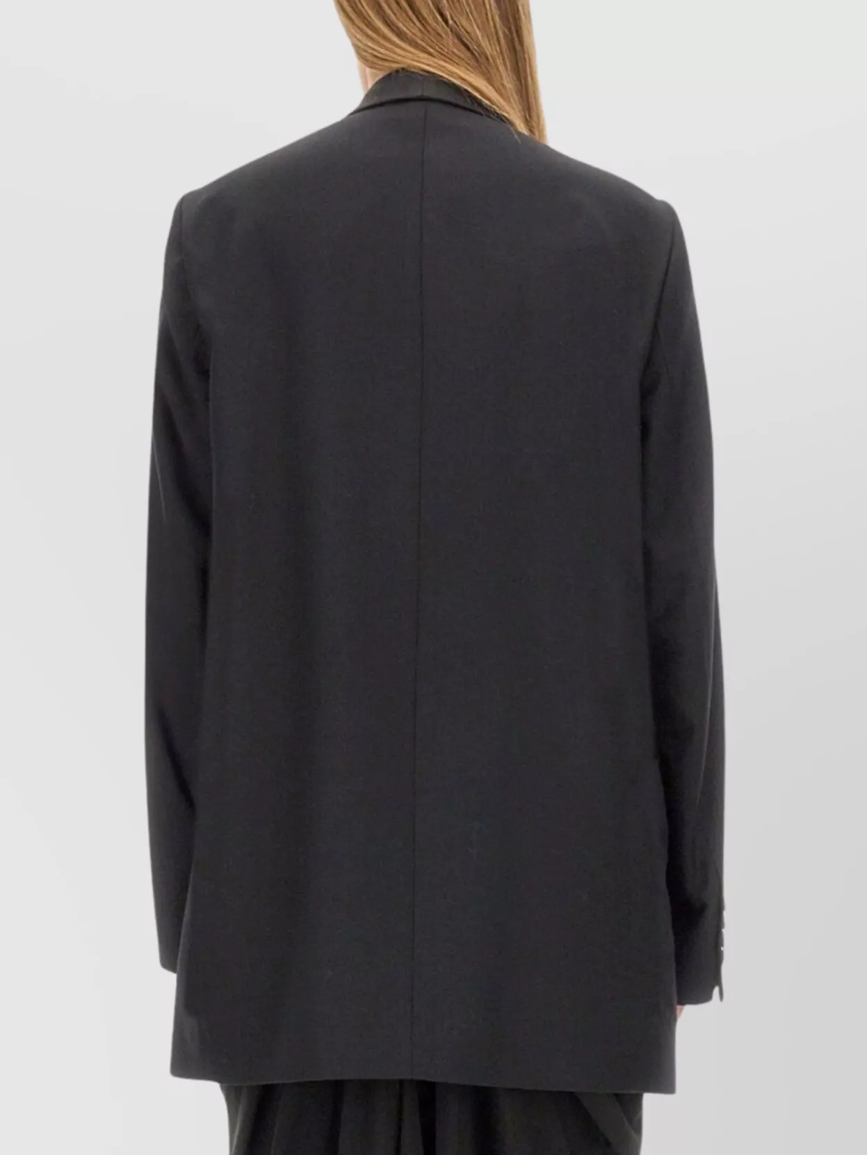 Dries Van Noten Longline Jacket With Shawl Lapel And Buttons