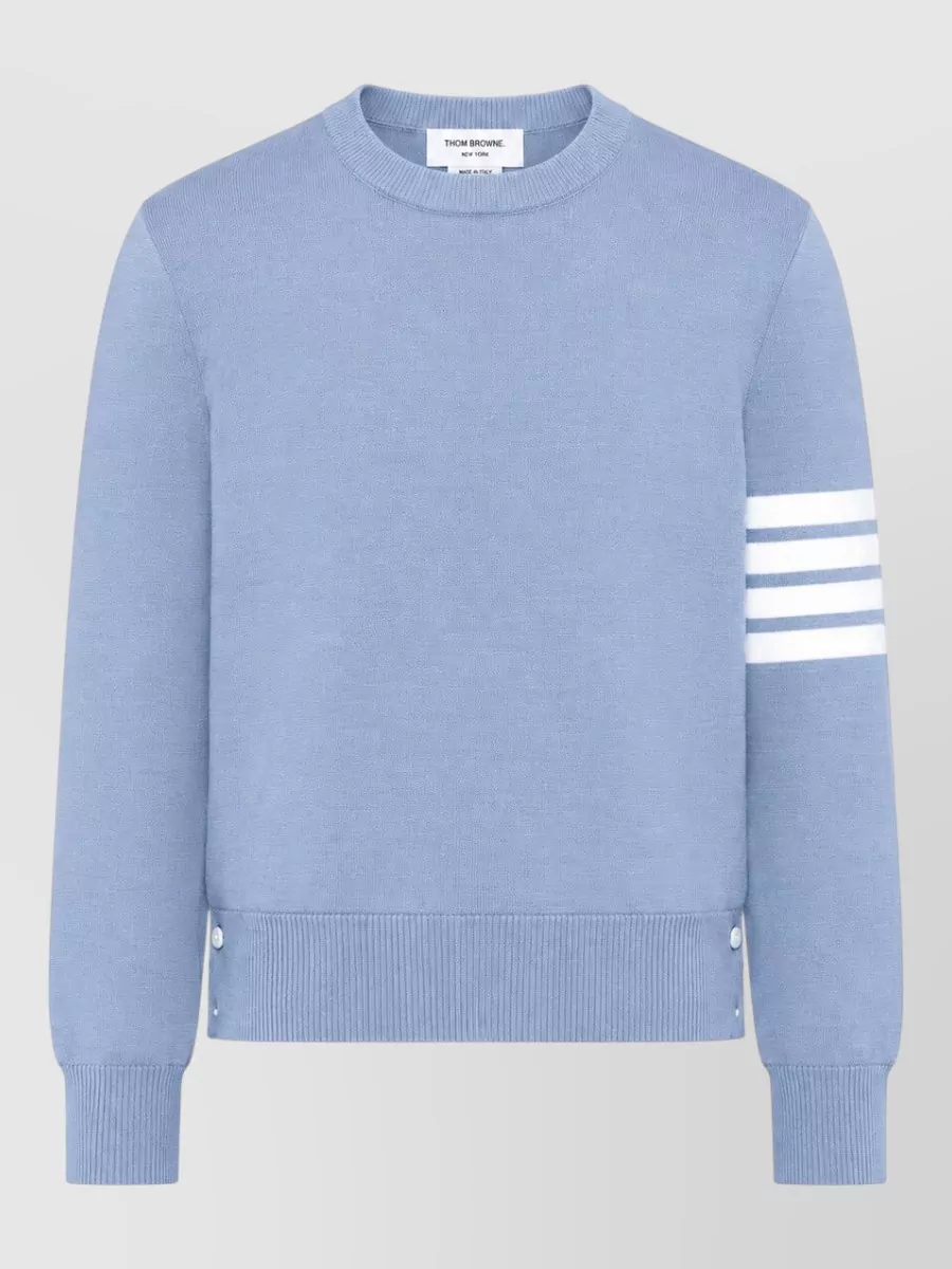 Thom Browne fine wool crewneck pullover