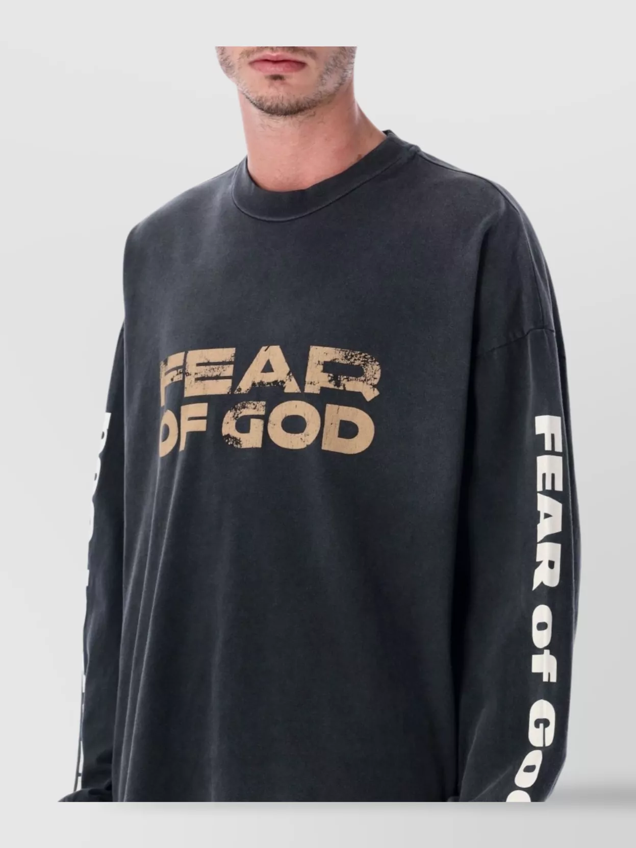 Fear Of God Long Sleeve Graphic Print T-Shirt