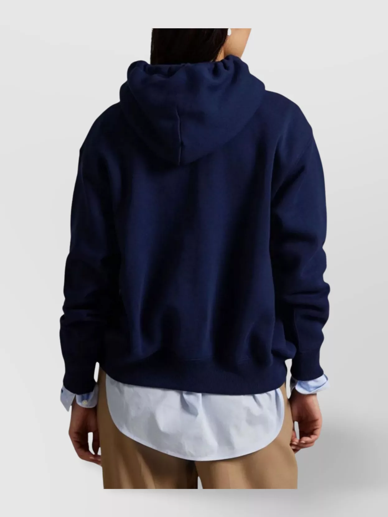 Ralph Lauren Logo Hoodie Sweatshirt Featuring Graphic Print In Blue