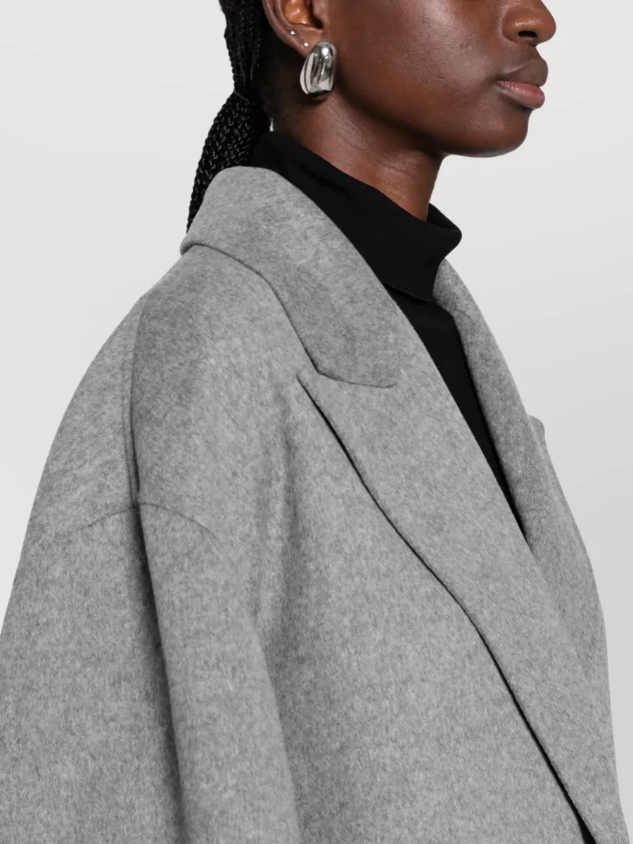 Sportmax Virgin Wool Belted Fitted Jacket