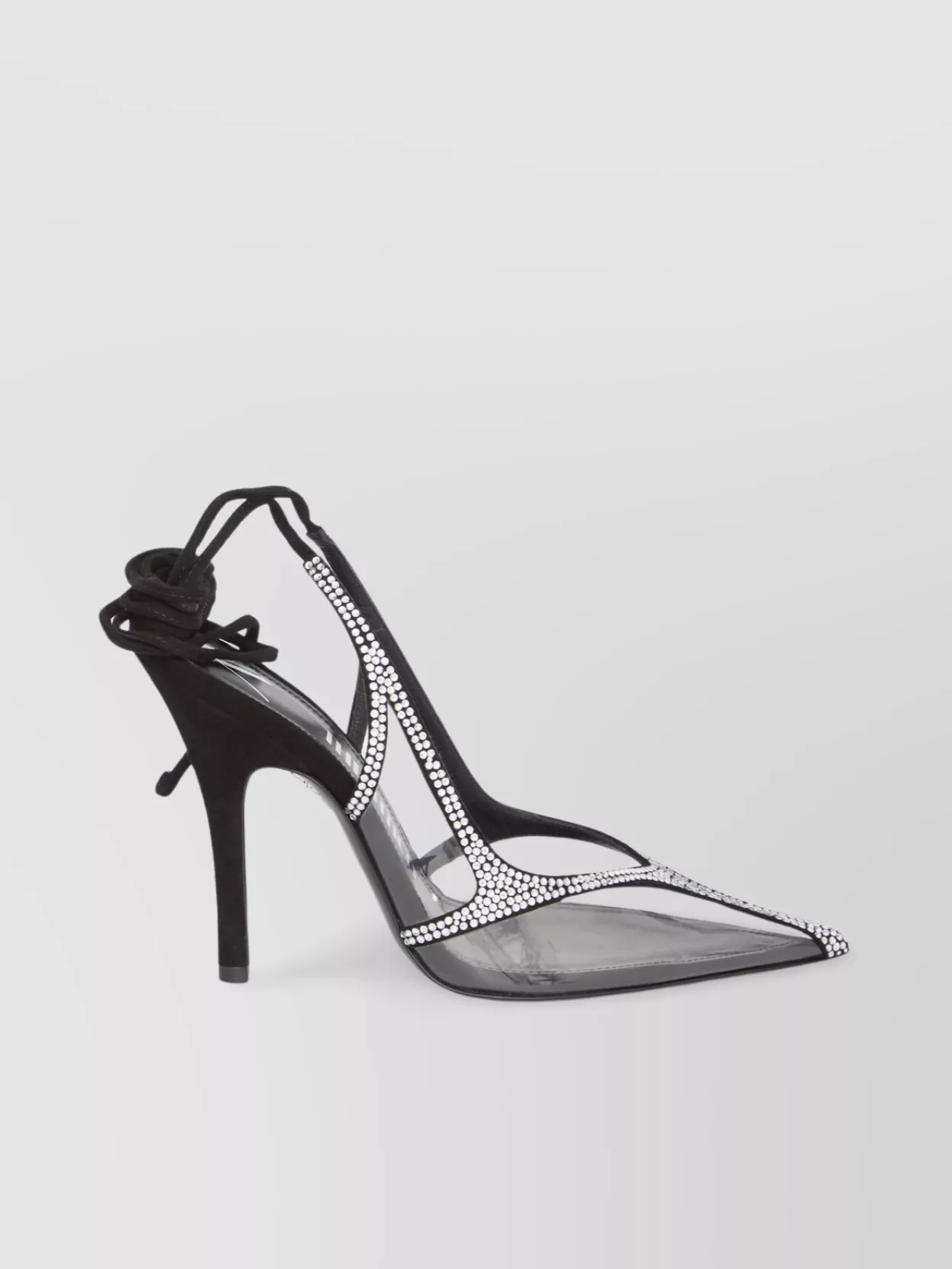 The Attico Chrome Venus Slingback Pump
