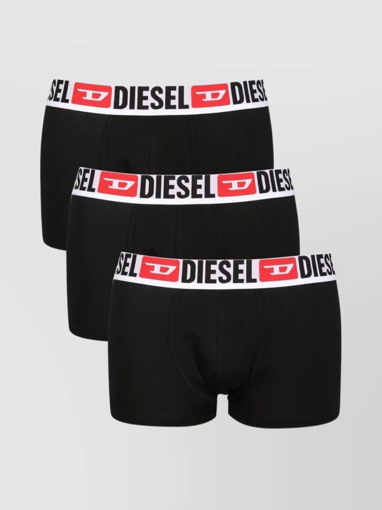 Diesel Three Pack Boxer Shorts In Black