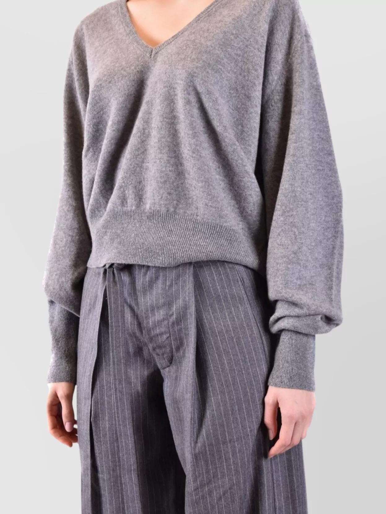 Laneus V-Neck Knitwear Long Sleeves