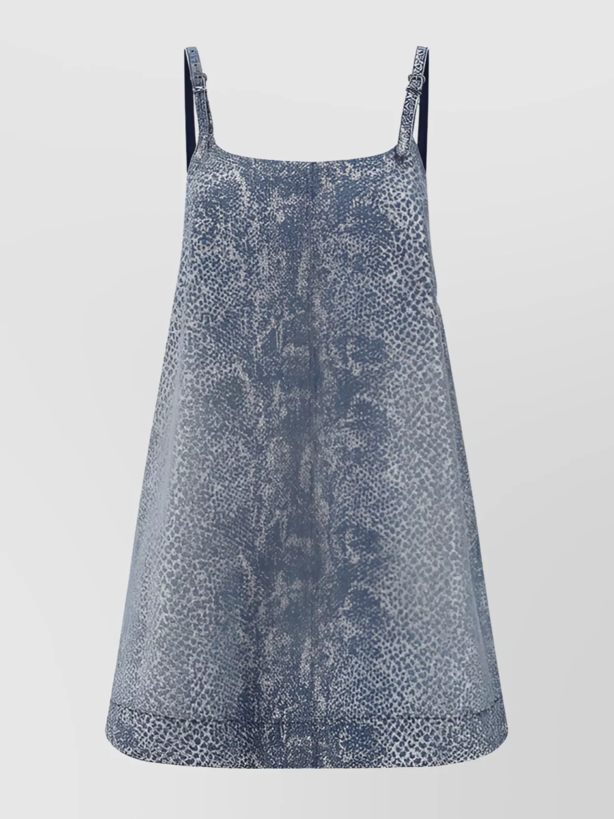 Shop Versace Jeans Couture Shimmering Denim A-line Dress