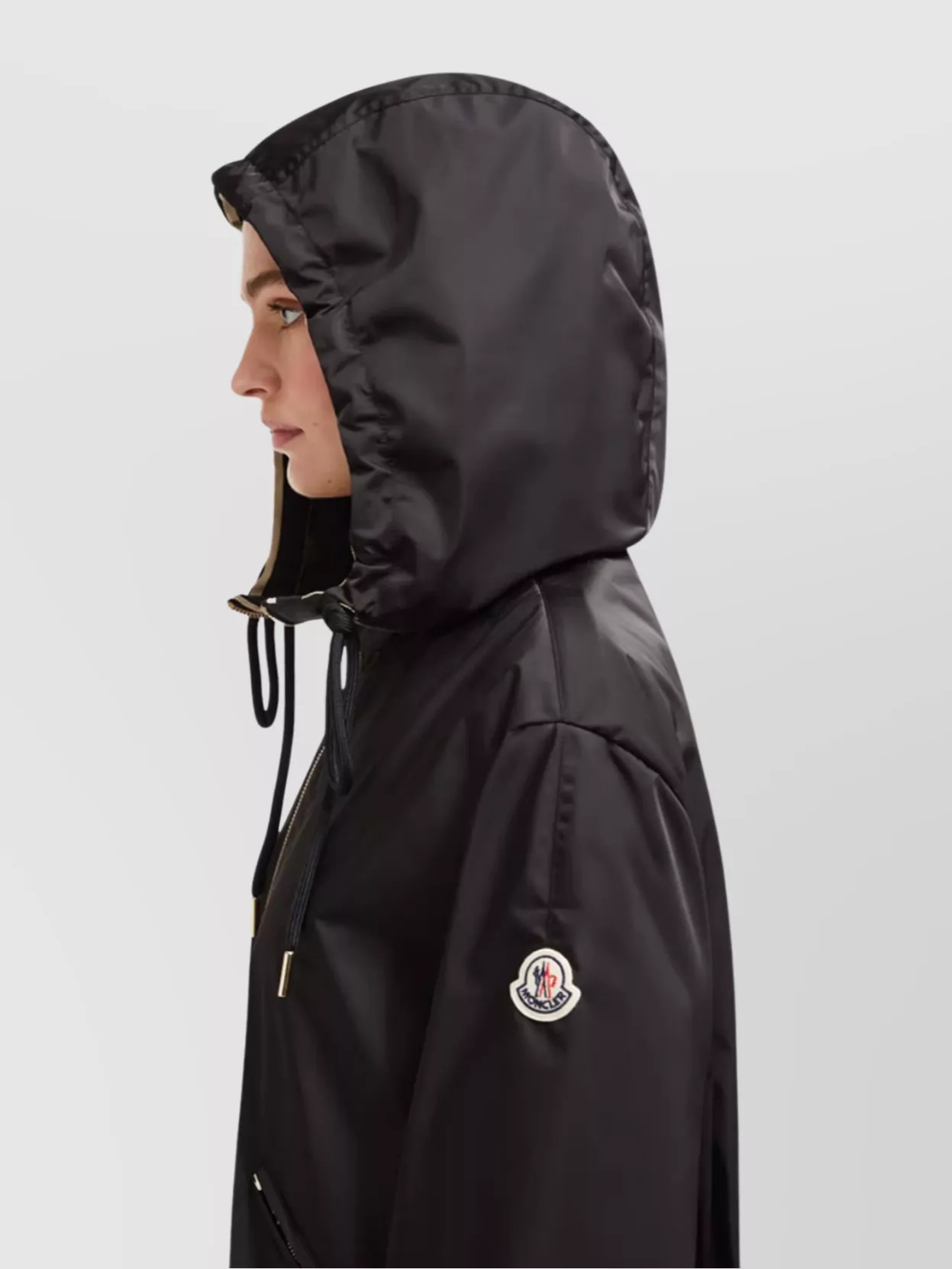 Moncler Drawstring Hem Hooded Jacket