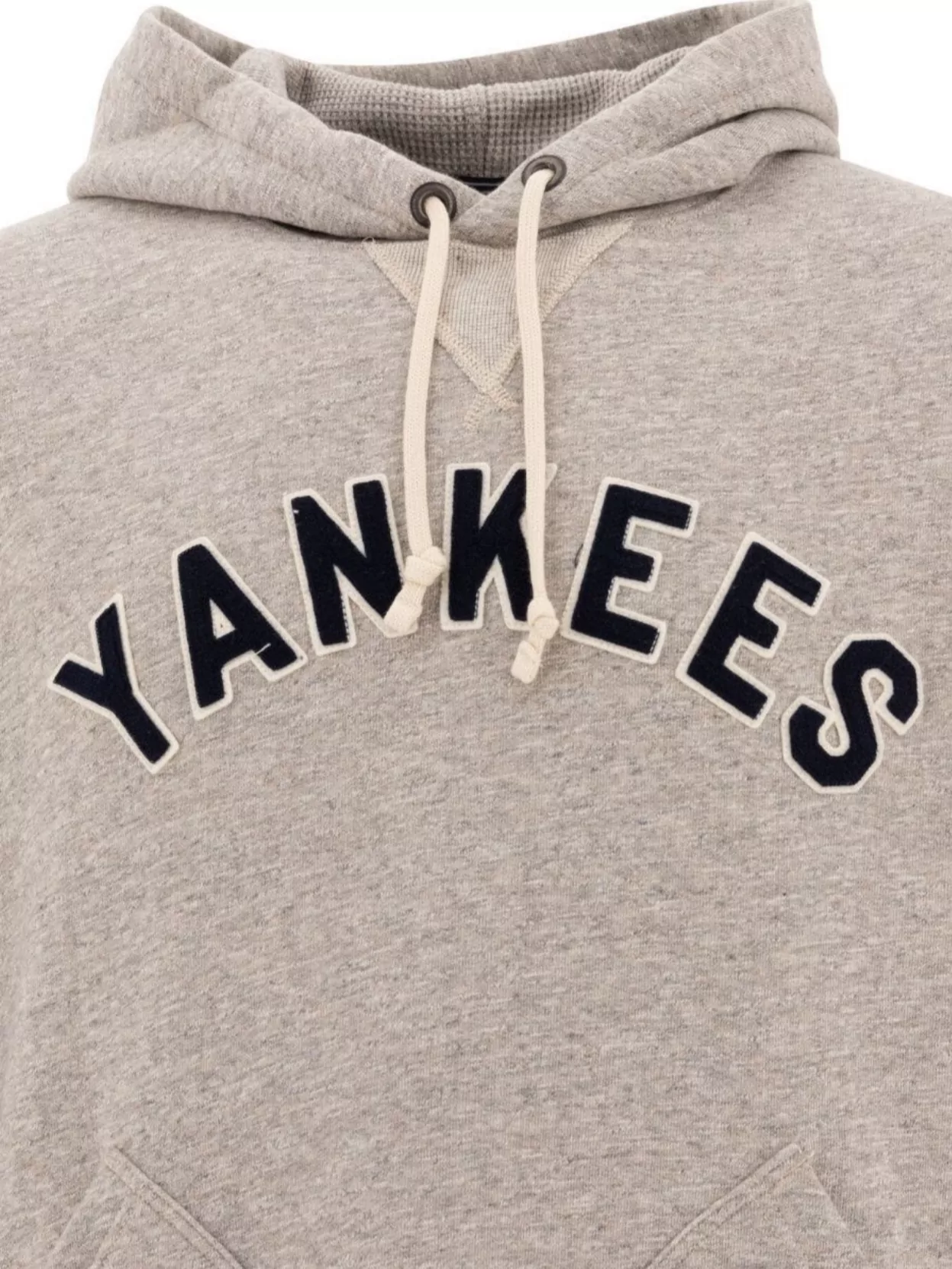 Polo Ralph Lauren "yankees" Drawstring Hood Kangaroo Pocket Hoodie In Pink