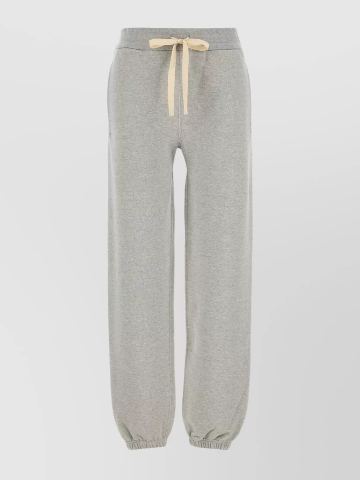 Jil Sander Cotton Joggers With Back Pocket And Elastic Waistband In Gray