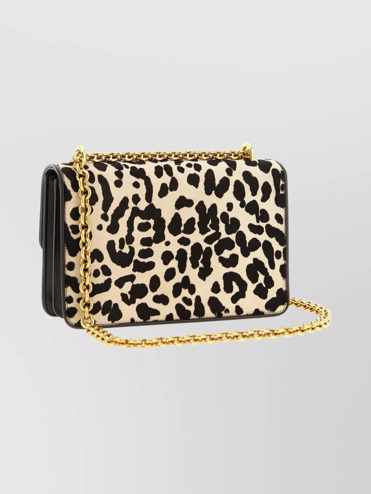 Valentino Garavani Vain Small Cow-print Leather And Calf-hair Shoulder Bag