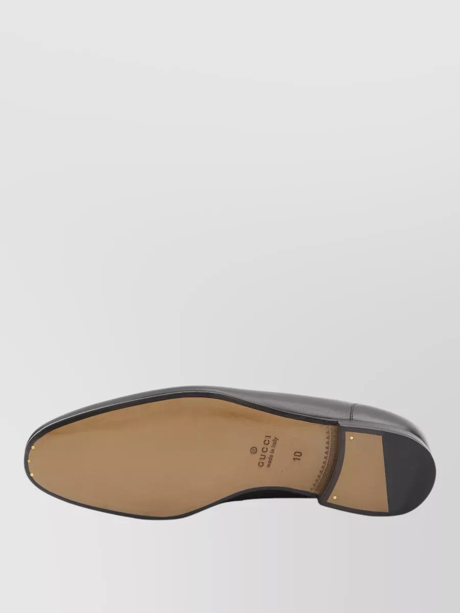 Gucci Jordaan Leather Loafers Horsebit Detail