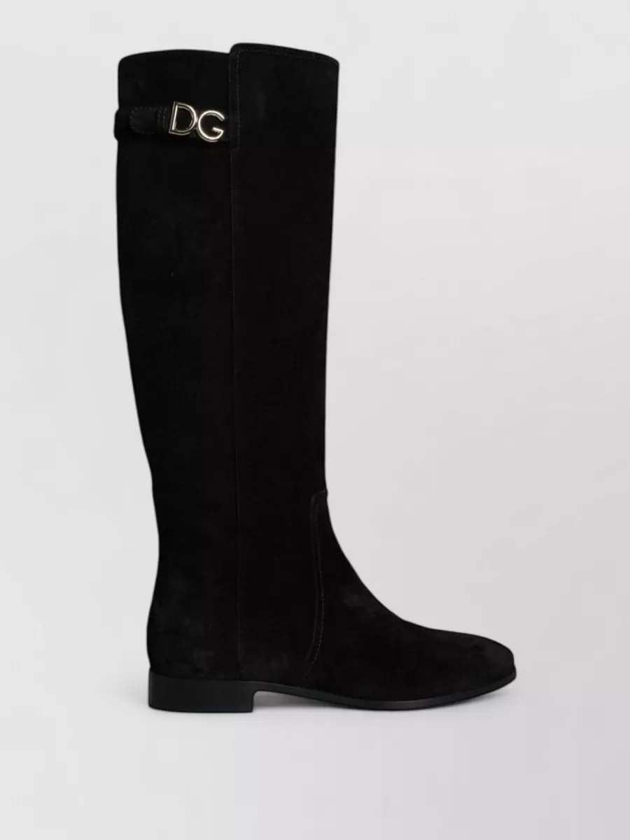 Dolce&Gabbana Suede Leather Knee-High Boots