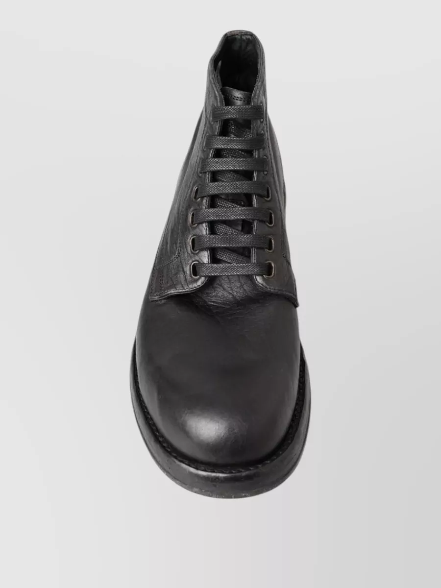 Dolce&Gabbana Leather Lace-Up Ankle Boots