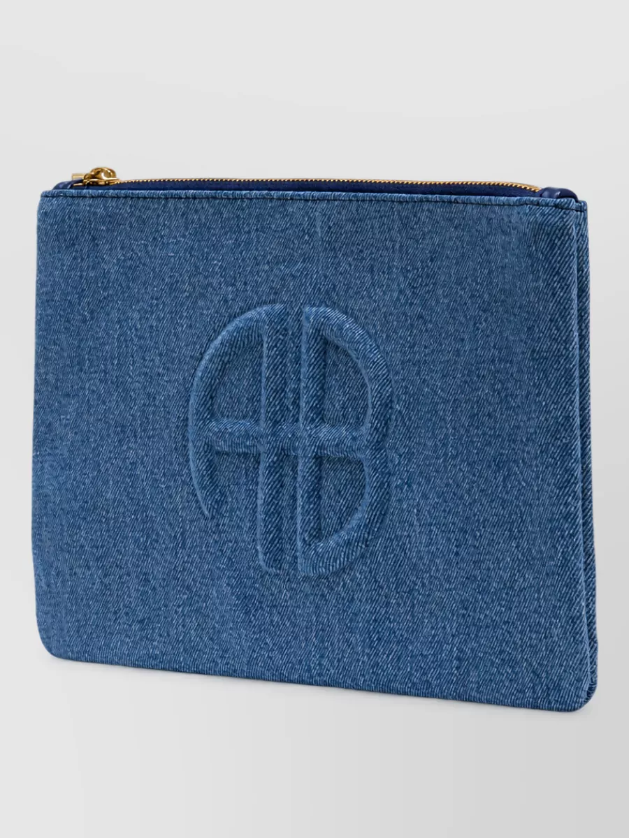 Anine Bing cotton clutch bag