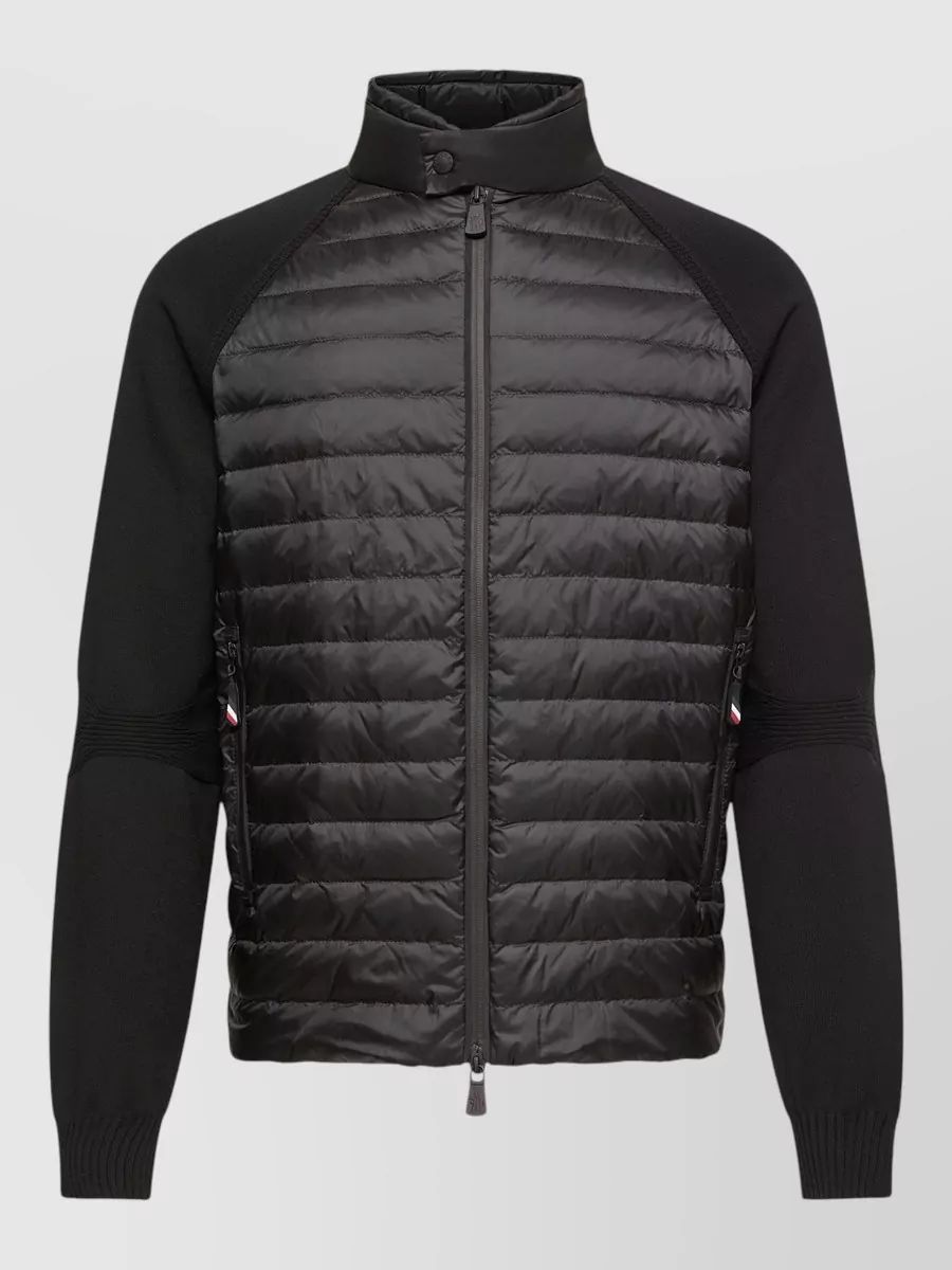 Moncler down padded zip-up cardigan