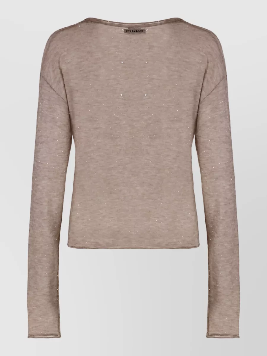 Pinko Wool Long-Sleeve Top