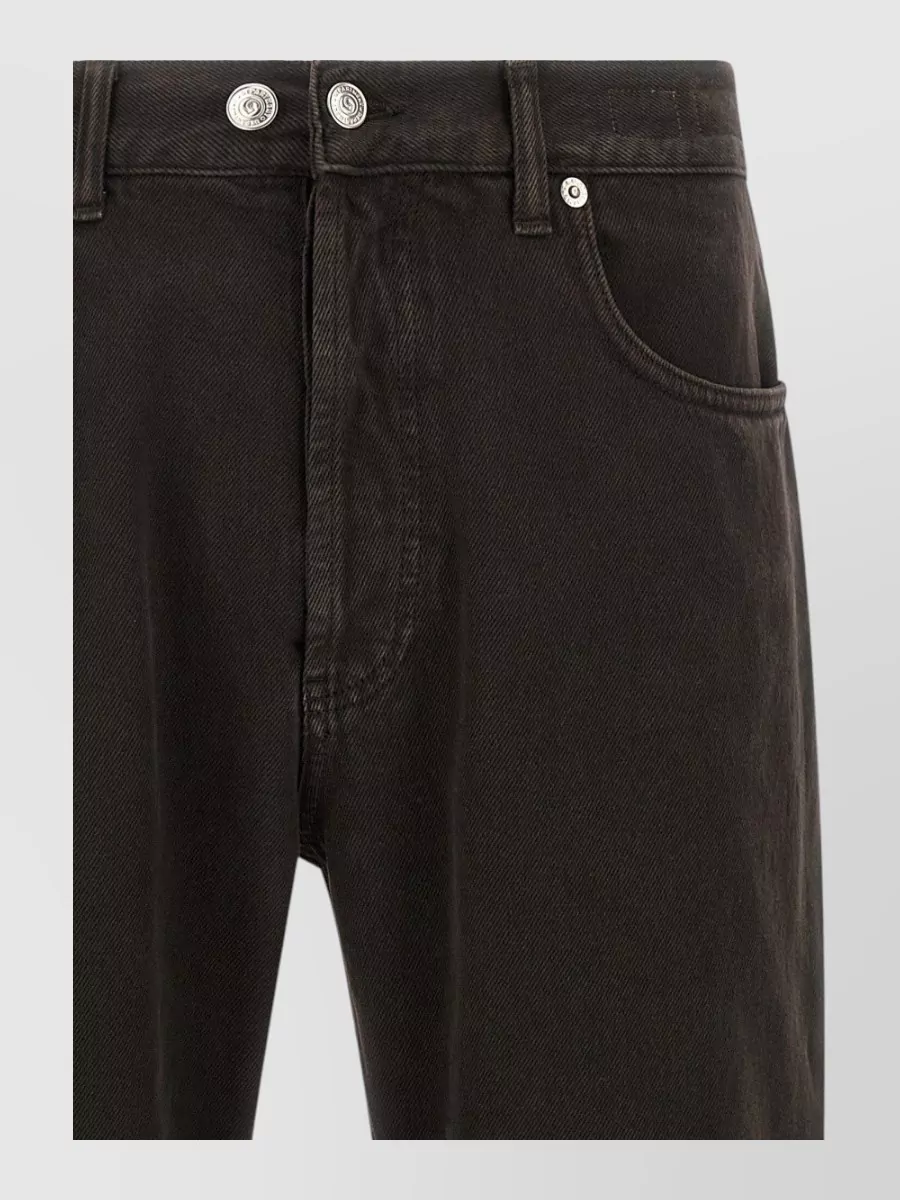 Department 5 Cotton mid-rise cropped tapered straight-leg jeans