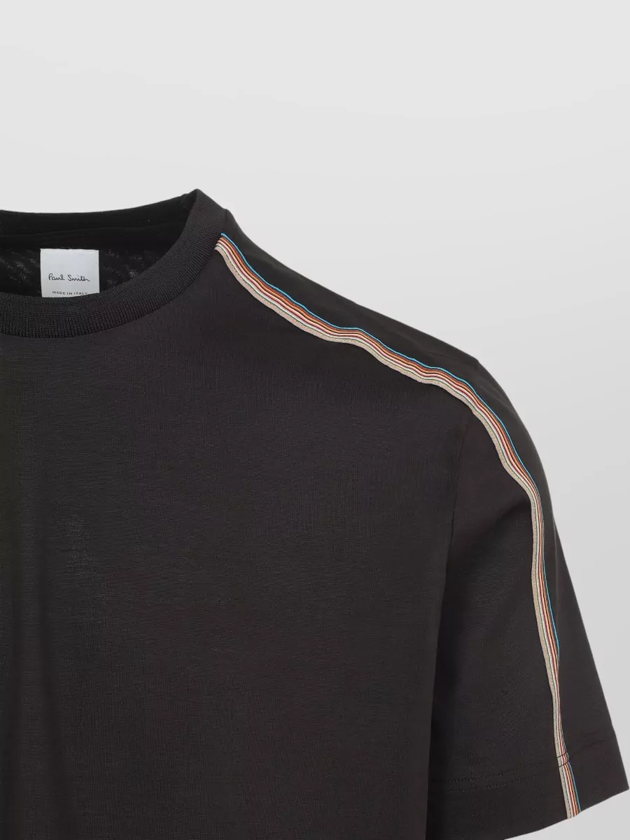 Paul Smith Stripe Tape Detail Crew Neck Tshirt