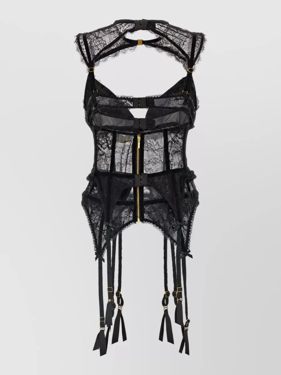 Zimmermann floral lace cutout bodysuit
