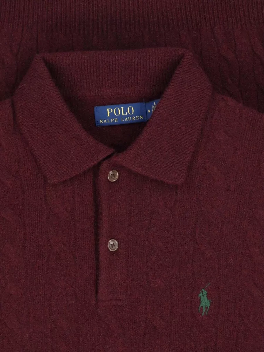 Polo Ralph Lauren Wool cashmere crewneck polo shirt