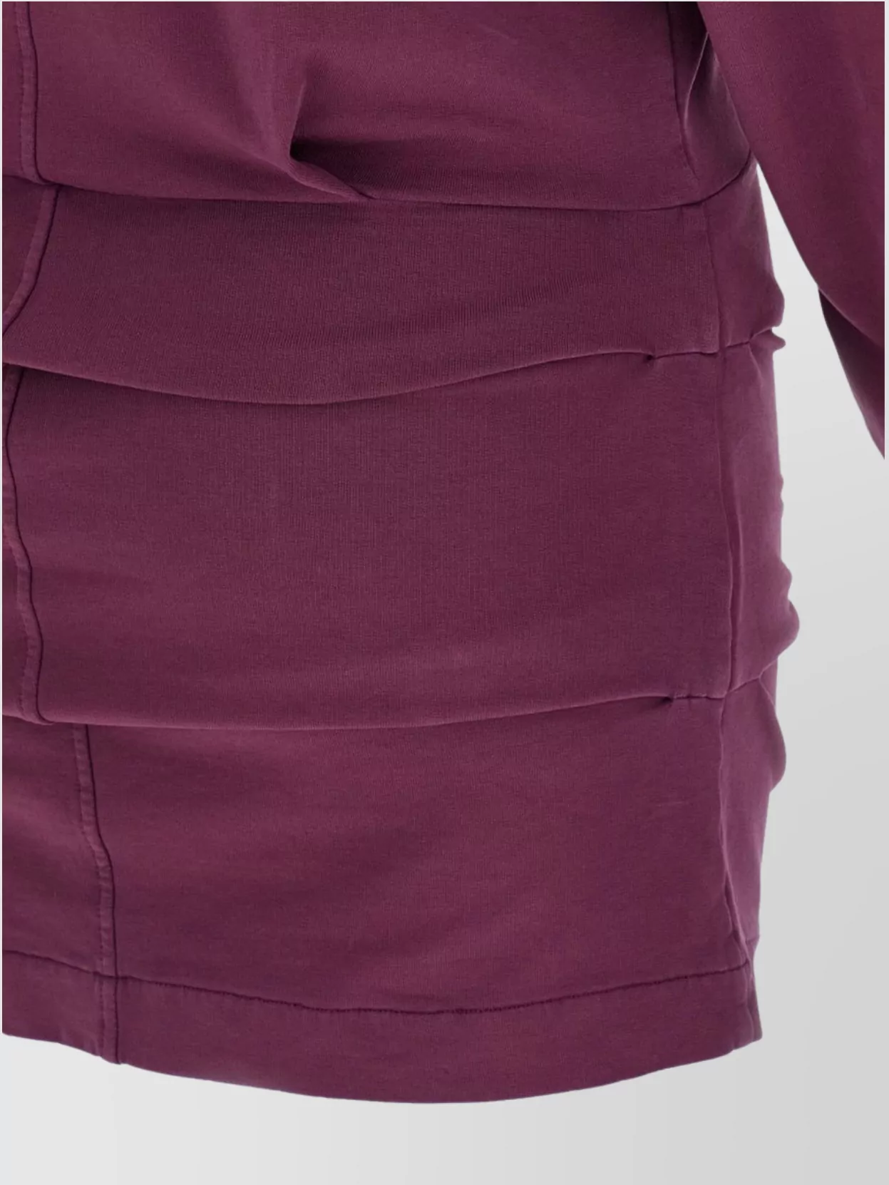 The Attico Draped Mini Dress Crew Neck
