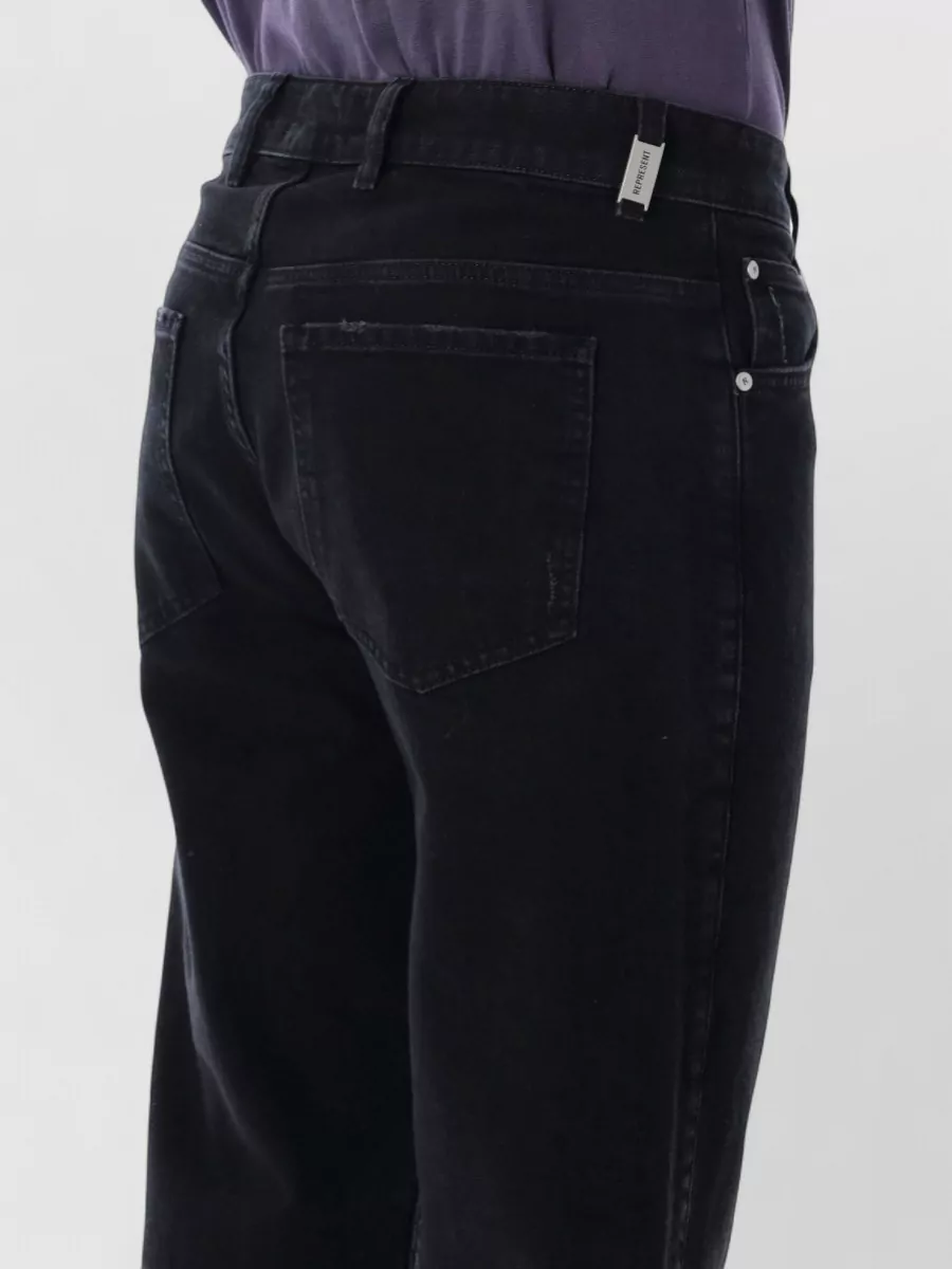 Represent Denim Mid-Rise Straight-Leg Jeans
