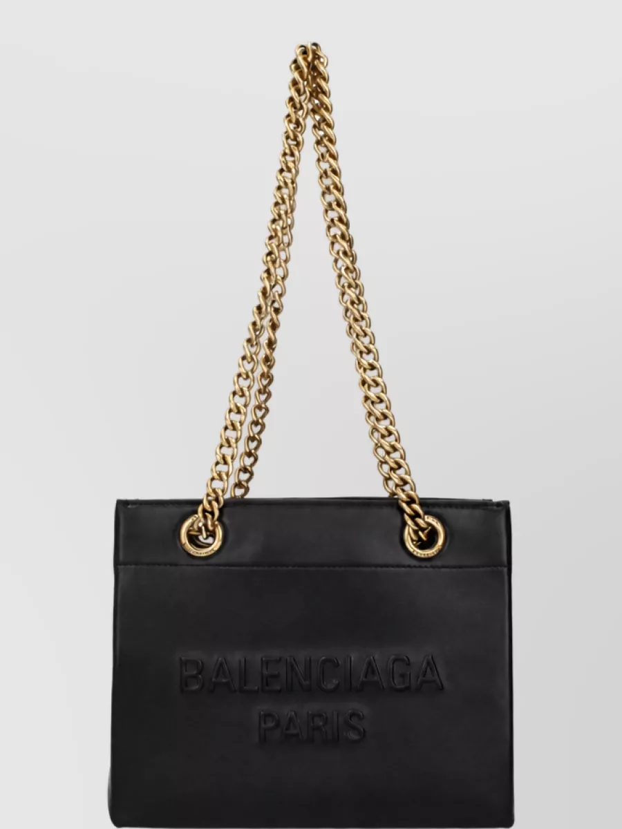 Balenciaga cabas leather tote bag